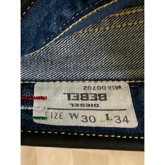 Diesel Industry BEBEL Cotton Denim division Blue Italian Mens Jeans W 30 L 34 - Picture 5 of 16